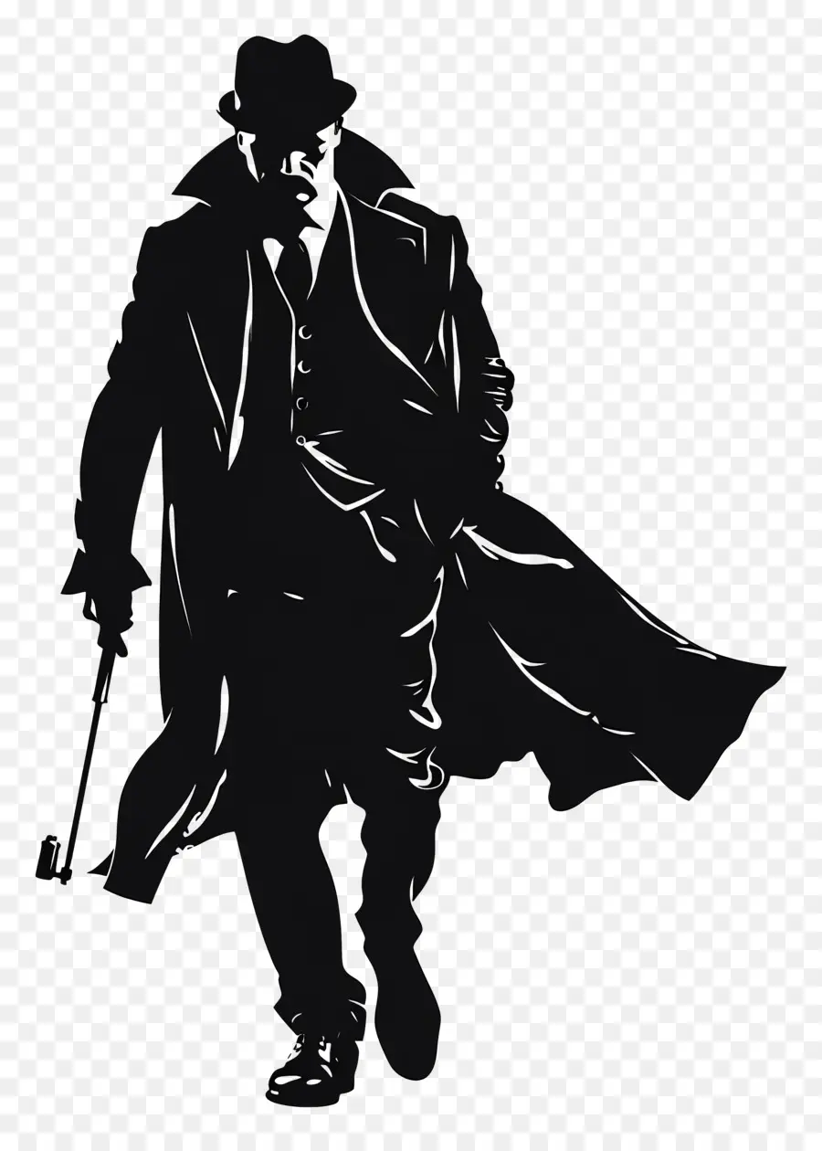 Silhueta De Sherlock Holmes，Homem PNG