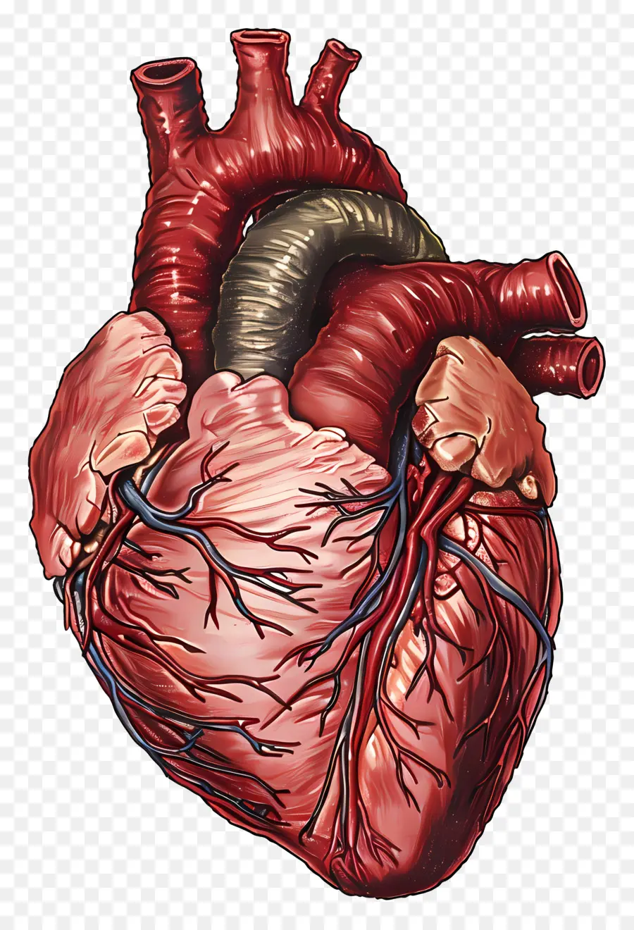 Coração Humano，Vasos Sanguíneos PNG