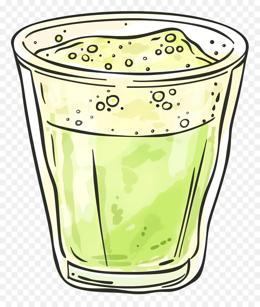 Chá Matcha，Bebida Verde PNG