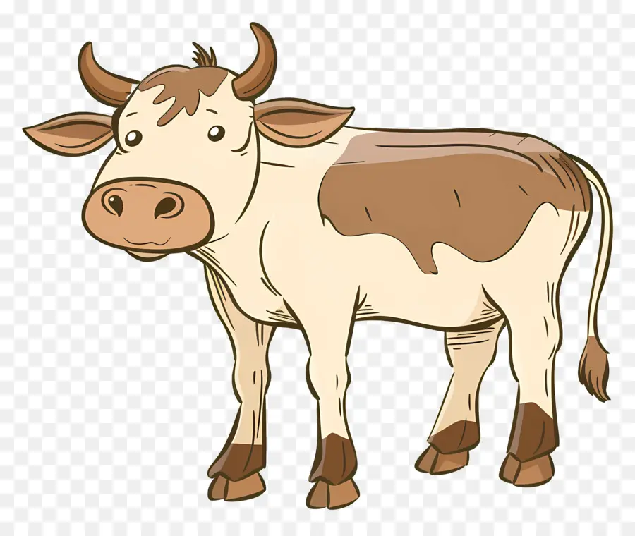 Cow，De Pé PNG
