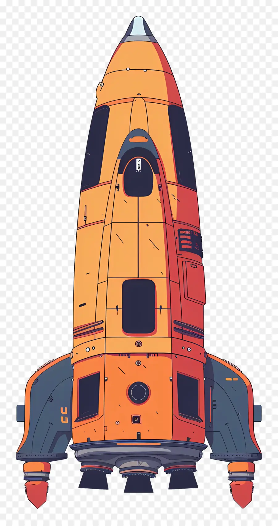 Nave Espacial，Foguete Laranja PNG