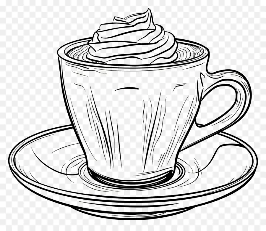 Café，Xícara Com Chantilly PNG