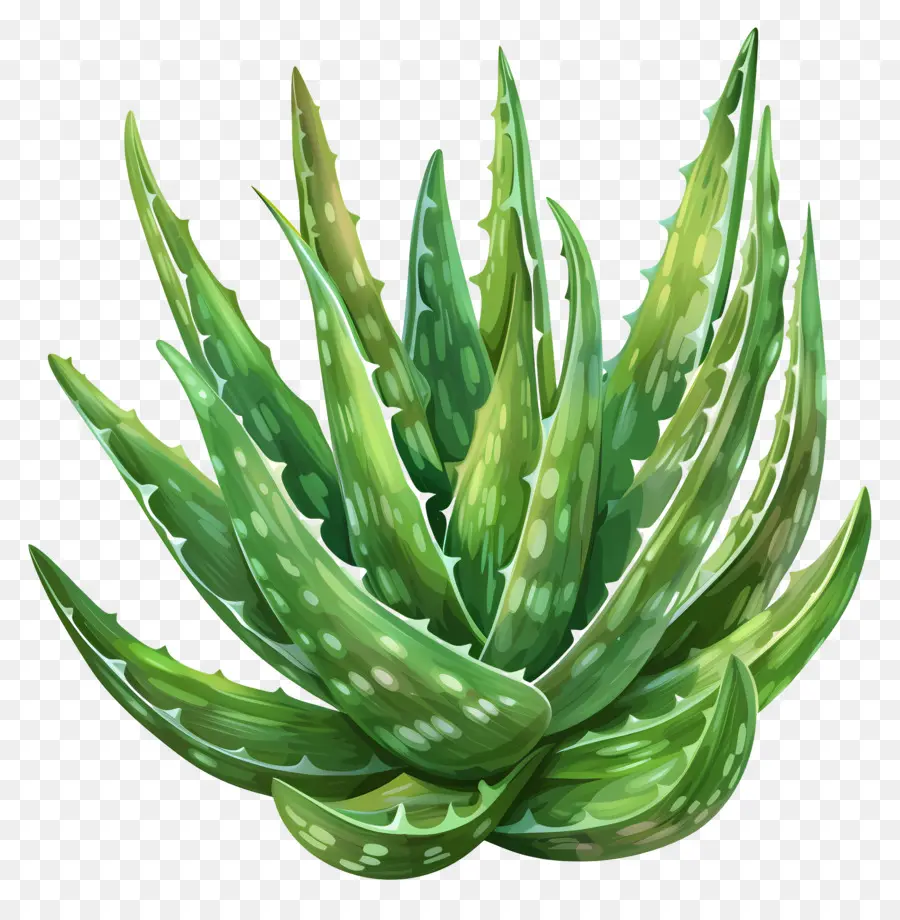 Aloe Vera，Planta Verde PNG