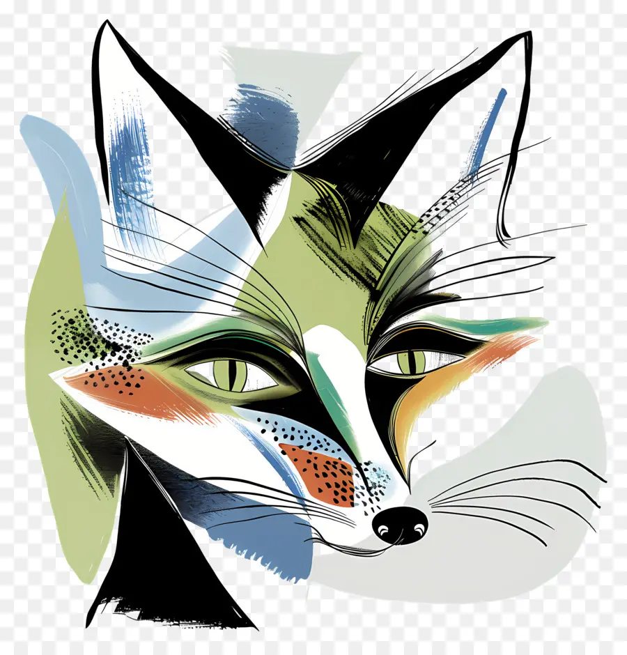 Fox，Pintura Digital PNG