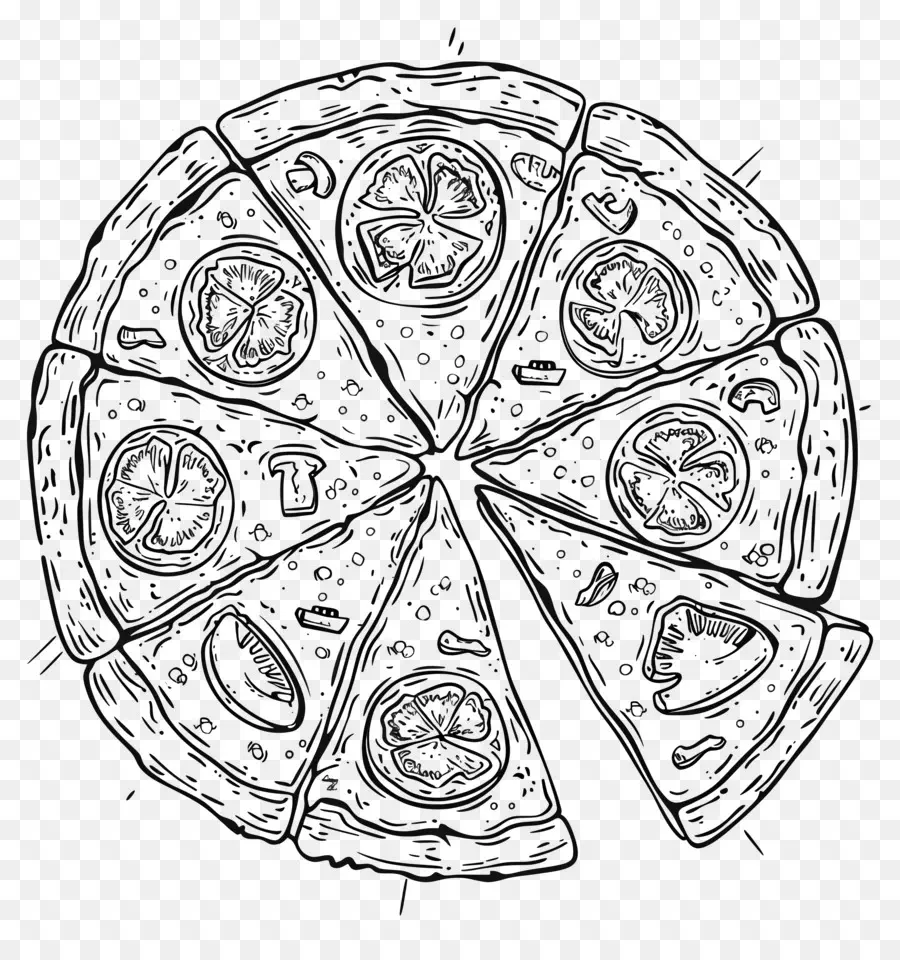 Pizza，Fatias PNG