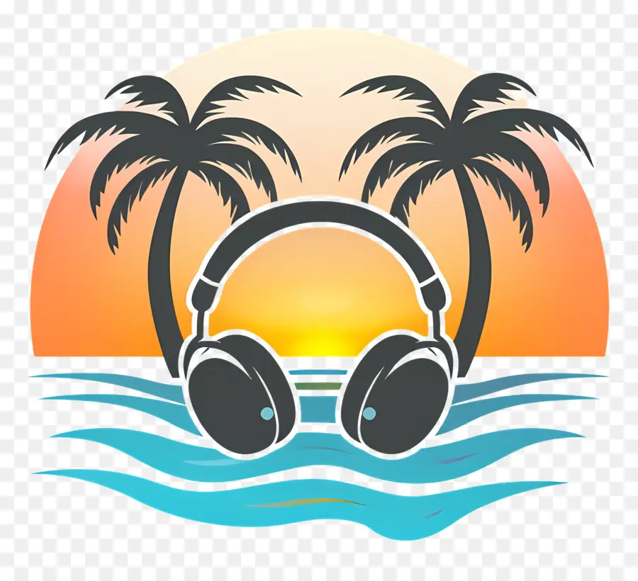 Músicas De Praia，Fones De Ouvido PNG