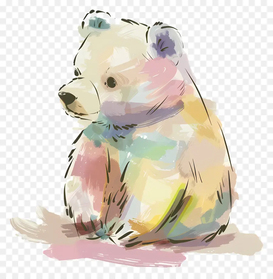 Urso，Urso Colorido PNG