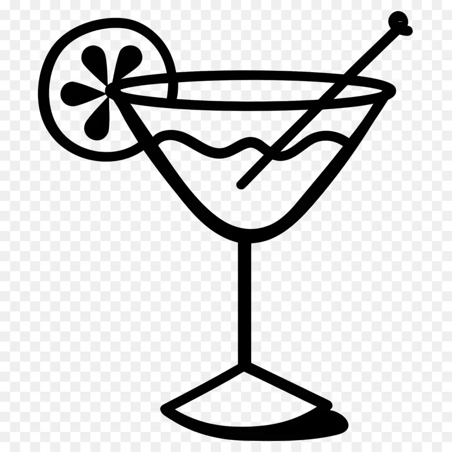 Cocktail，Fotografia Em Preto E Branco PNG