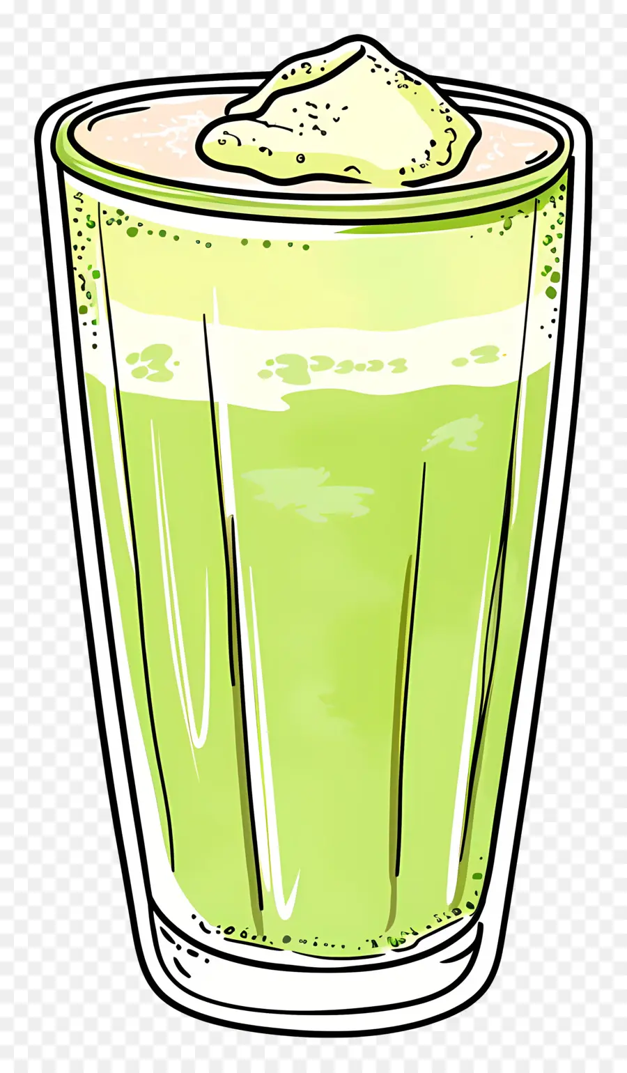 Chá Matcha，Batido Verde PNG