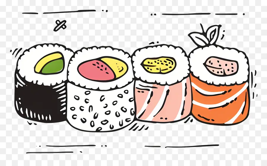 Sushi，Japonês PNG