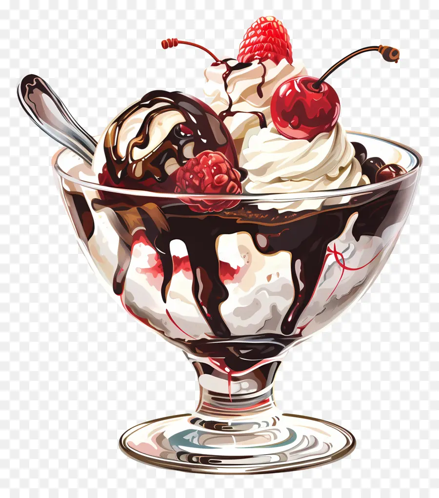 Sundae De Sorvete，Sobremesa PNG