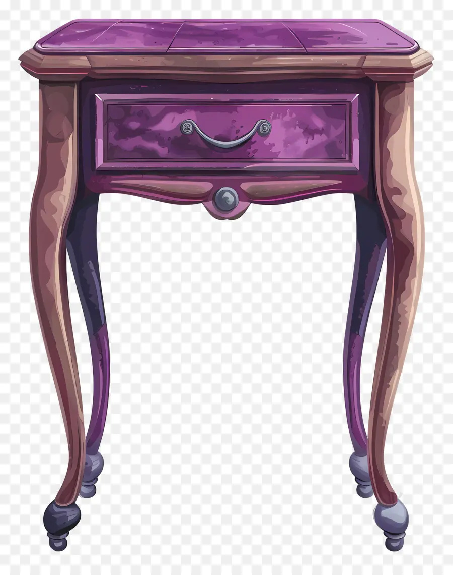 Bedside Table，Cômoda Roxa PNG