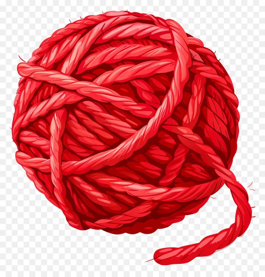 Bola De Fio Vermelho，Fio Vermelho PNG