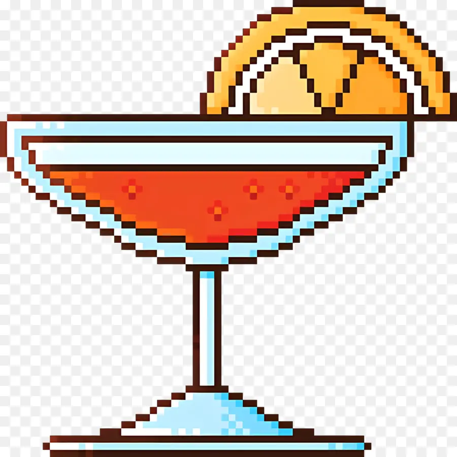 Cocktail，Pixel Art PNG