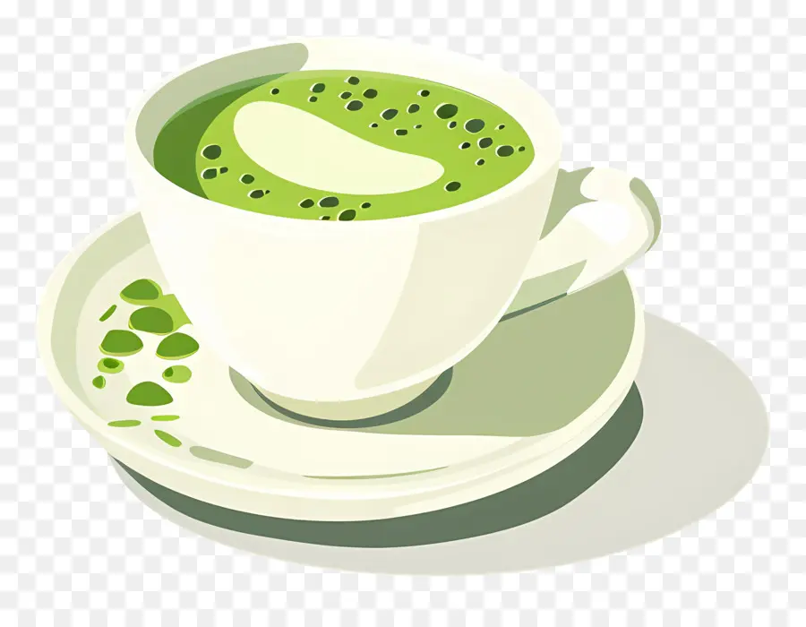 Chá Matcha，Xícara De Chá Verde PNG