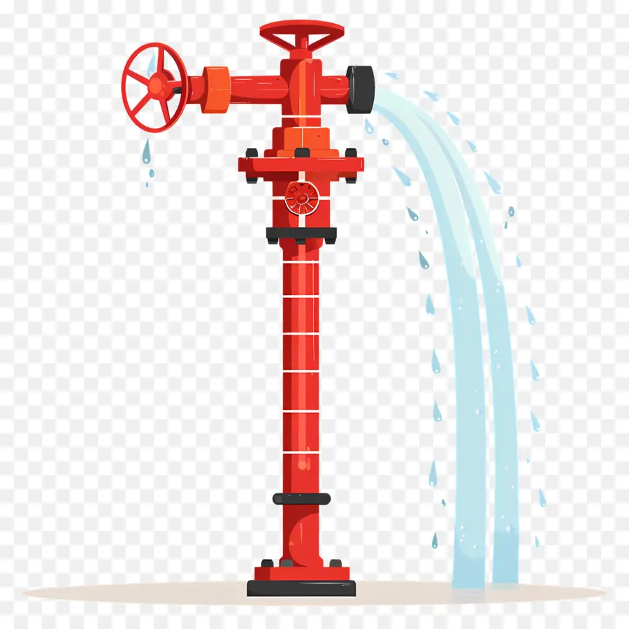 Aspersão De água，Hidrante PNG