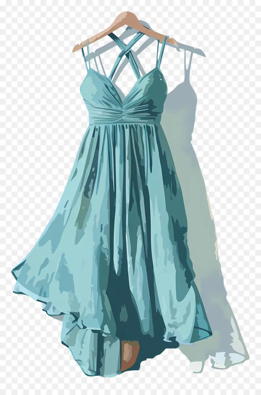 Vestido De Verão，Vestido Azul PNG