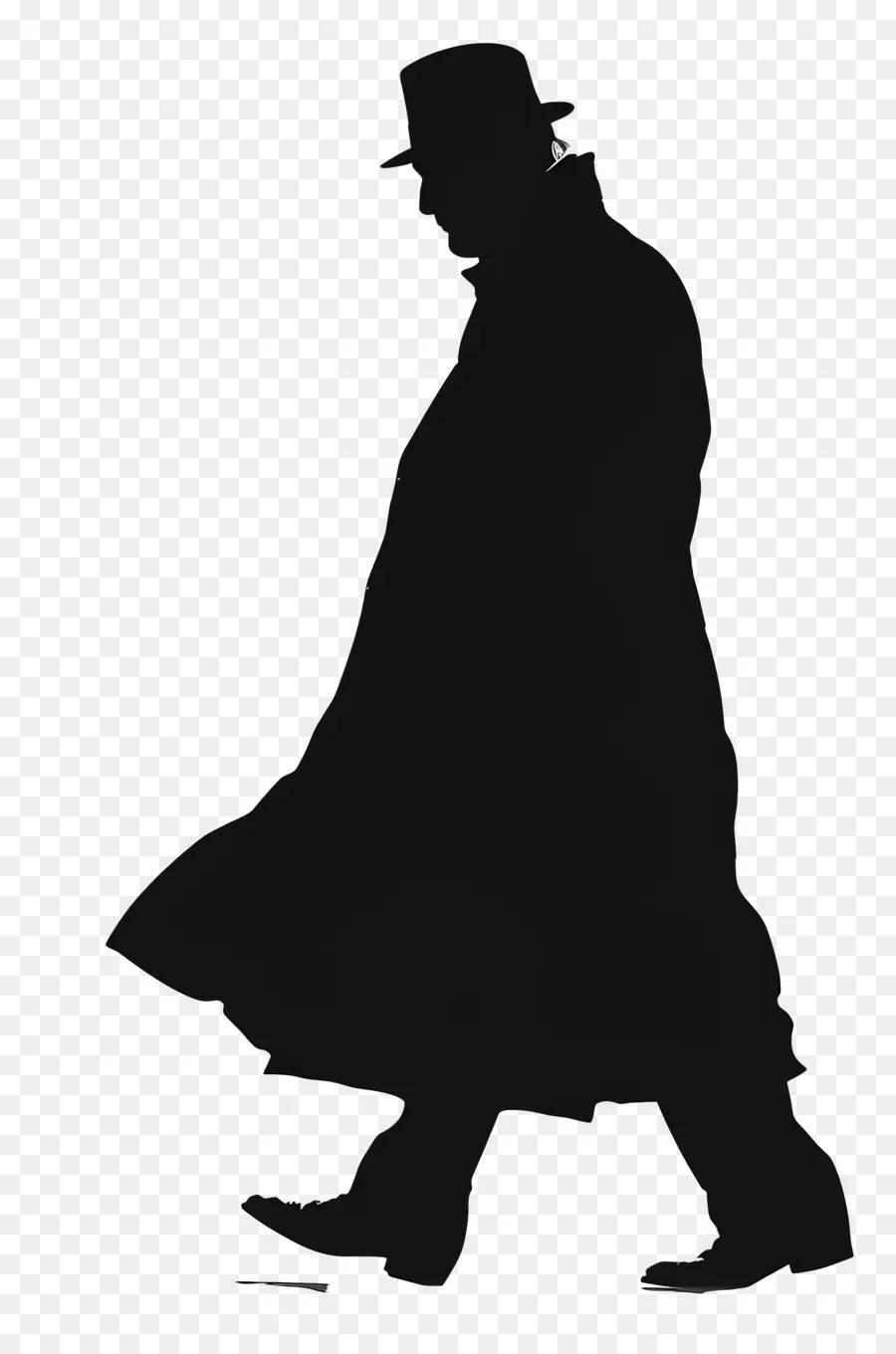 Silhueta De Sherlock Holmes，Silhueta PNG