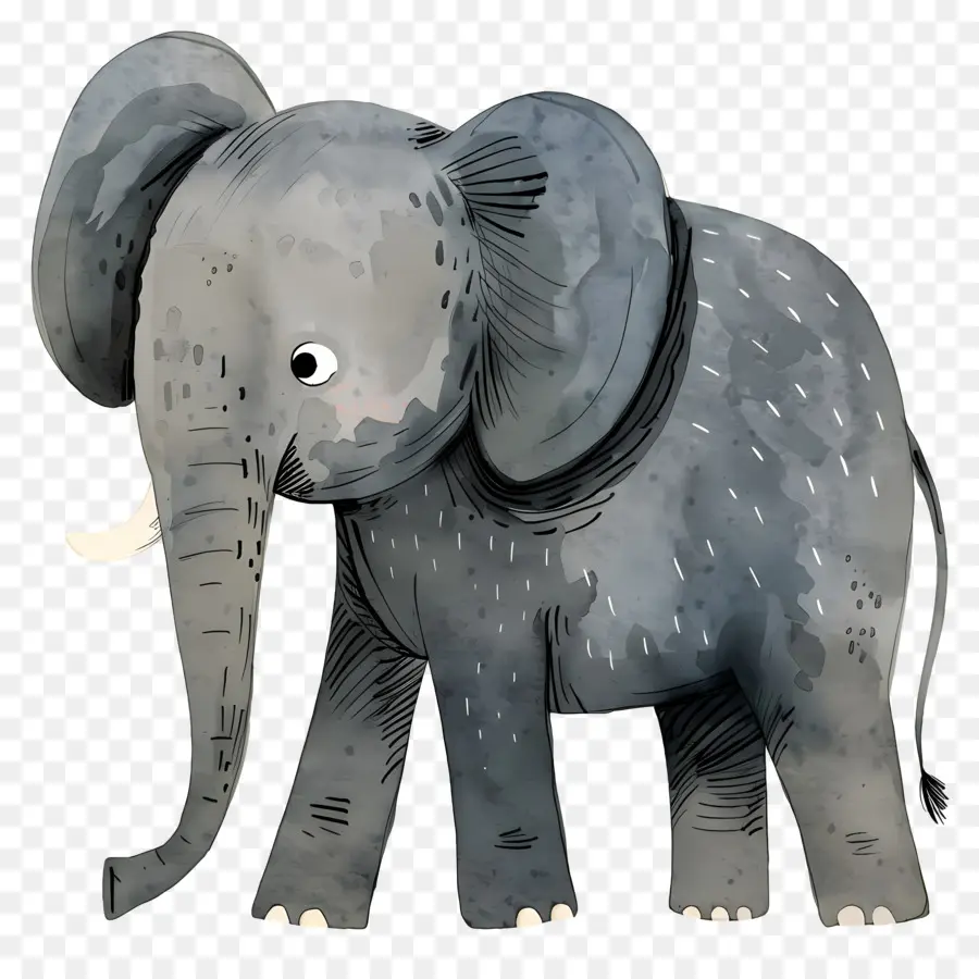 Elefante De Desenho Animado，Elefante PNG