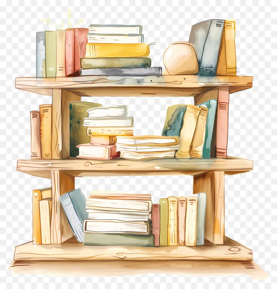Estantes De Livros，Bookshelf PNG