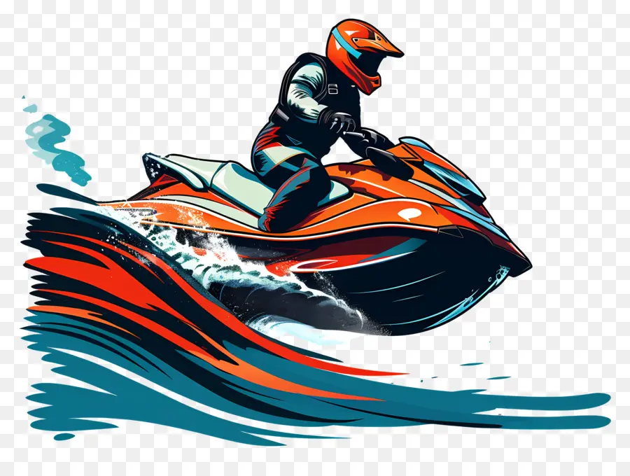 Esqui A Jato，Pessoa Em Jet Ski PNG