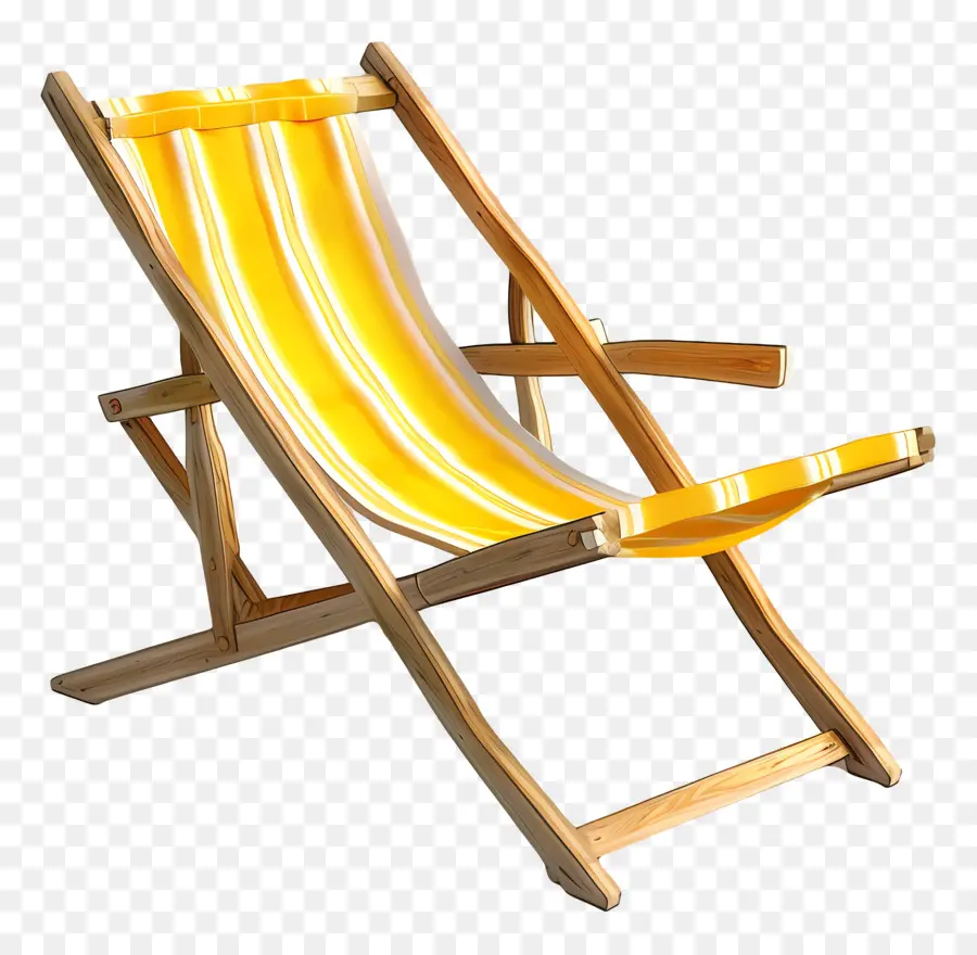 Cadeira De Praia，Cadeira De Madeira PNG