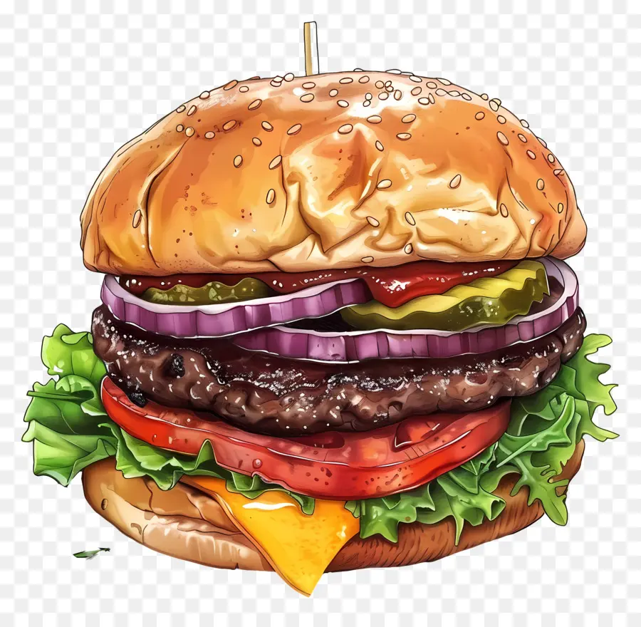 X Burger，Hambúrguer PNG