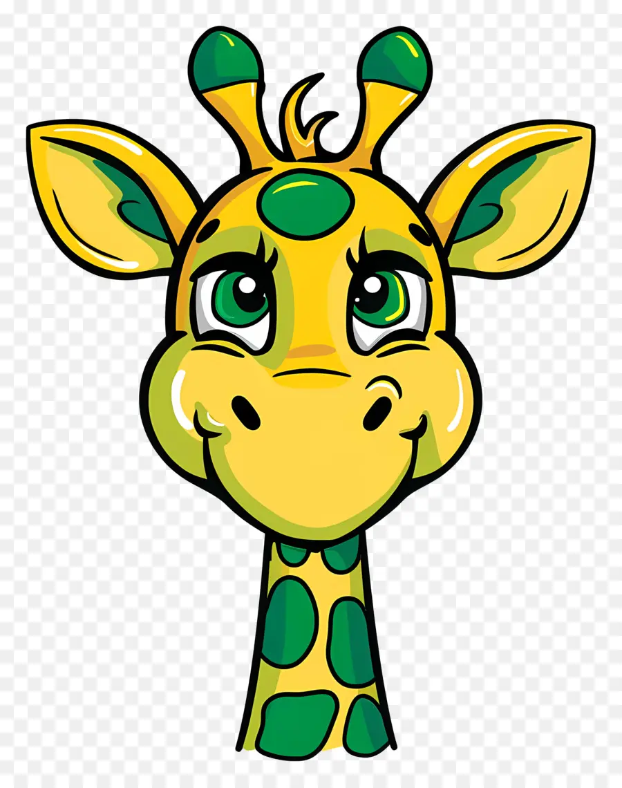 Rosto Fofo De Girafa，Cartoon Girafa PNG