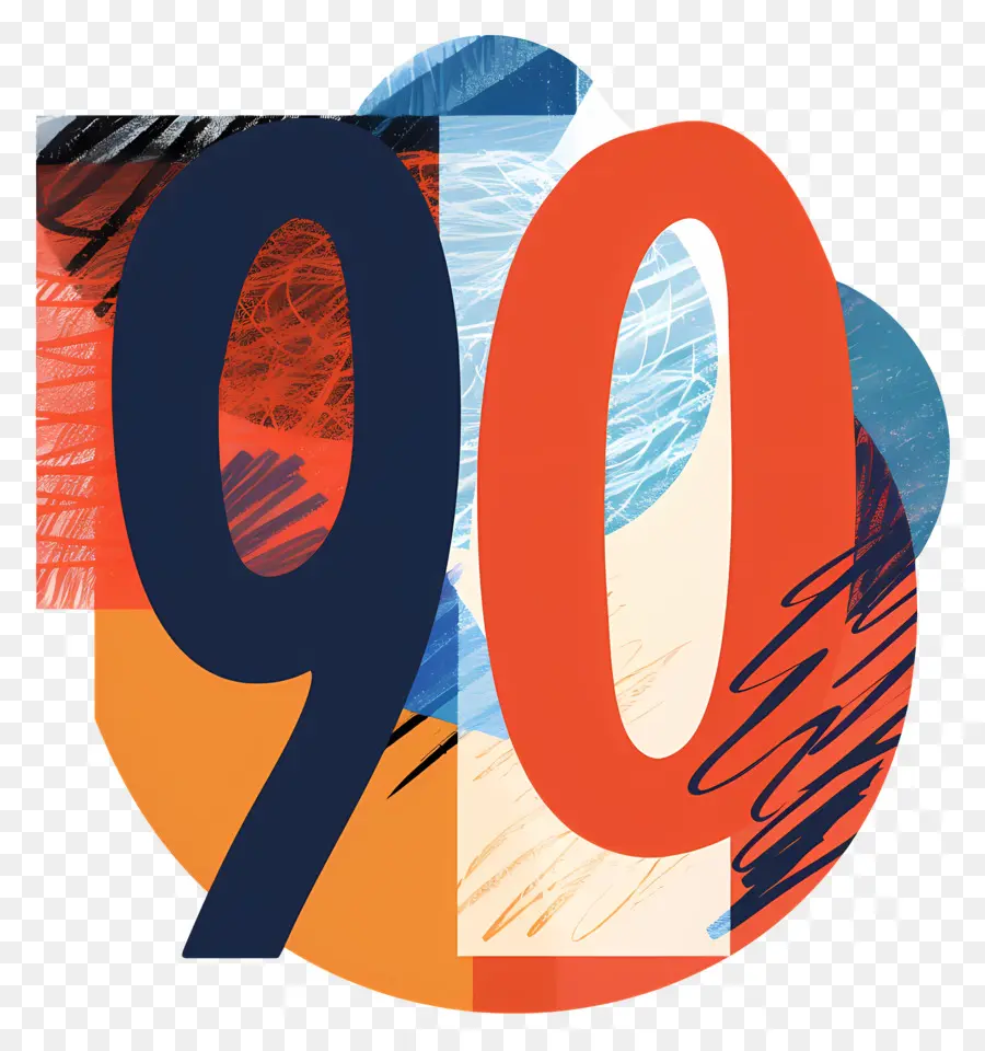 Número 90，Logo Design PNG