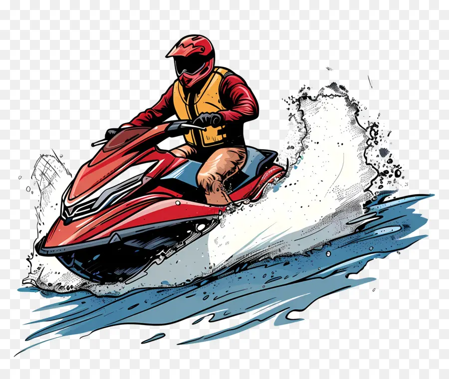 Esqui A Jato，Pessoa Em Jet Ski PNG