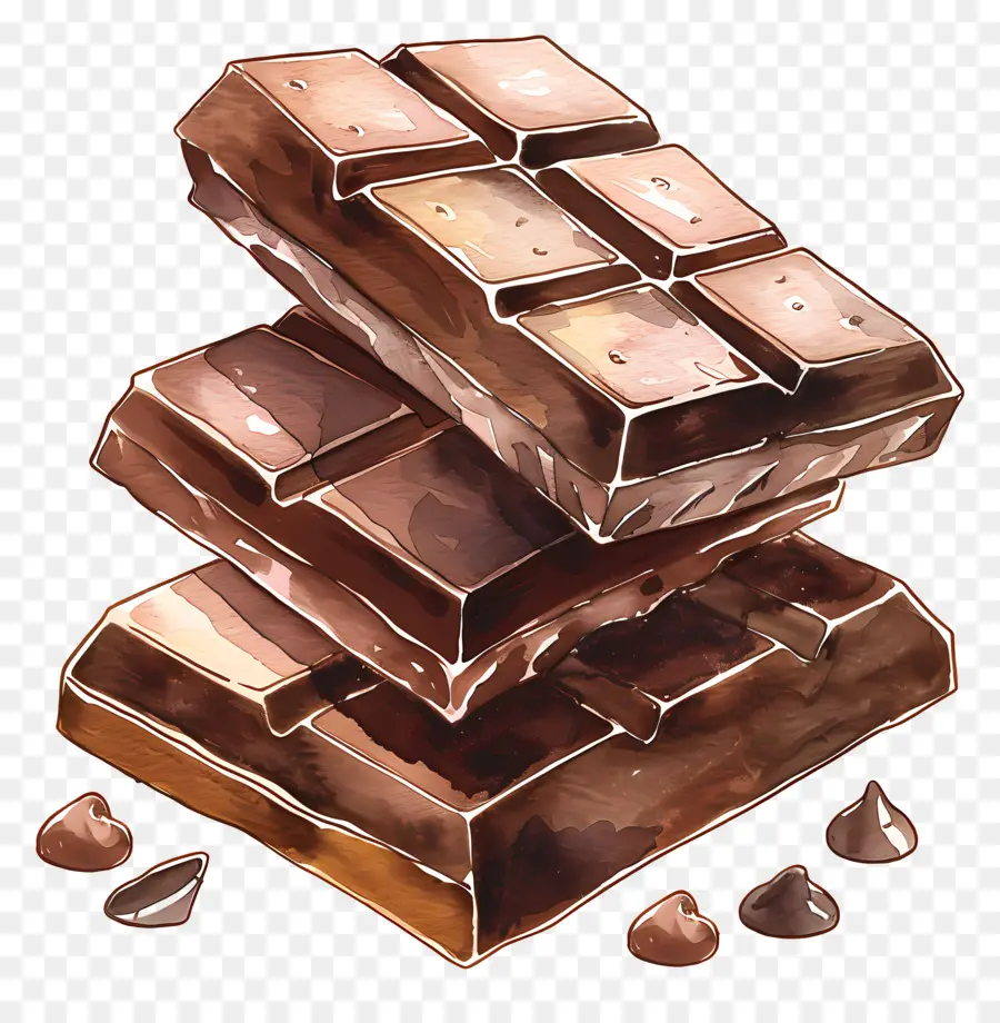 Barra De Chocolate，Barras De Chocolate PNG