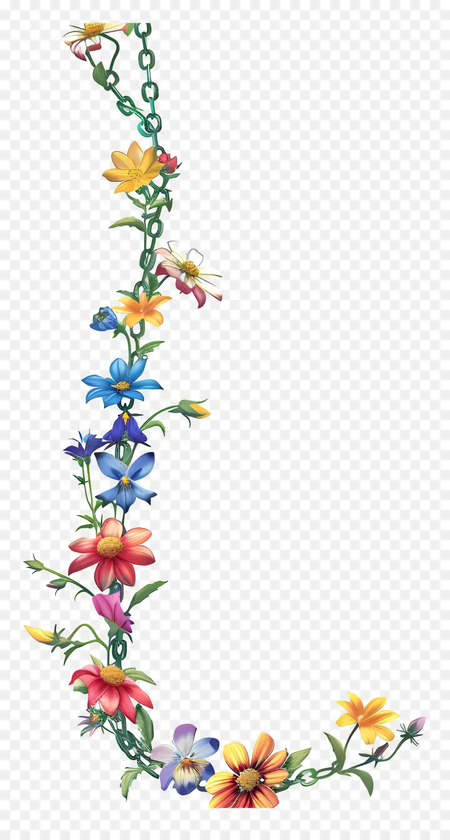 Correntes De Flores，Videira Flor PNG