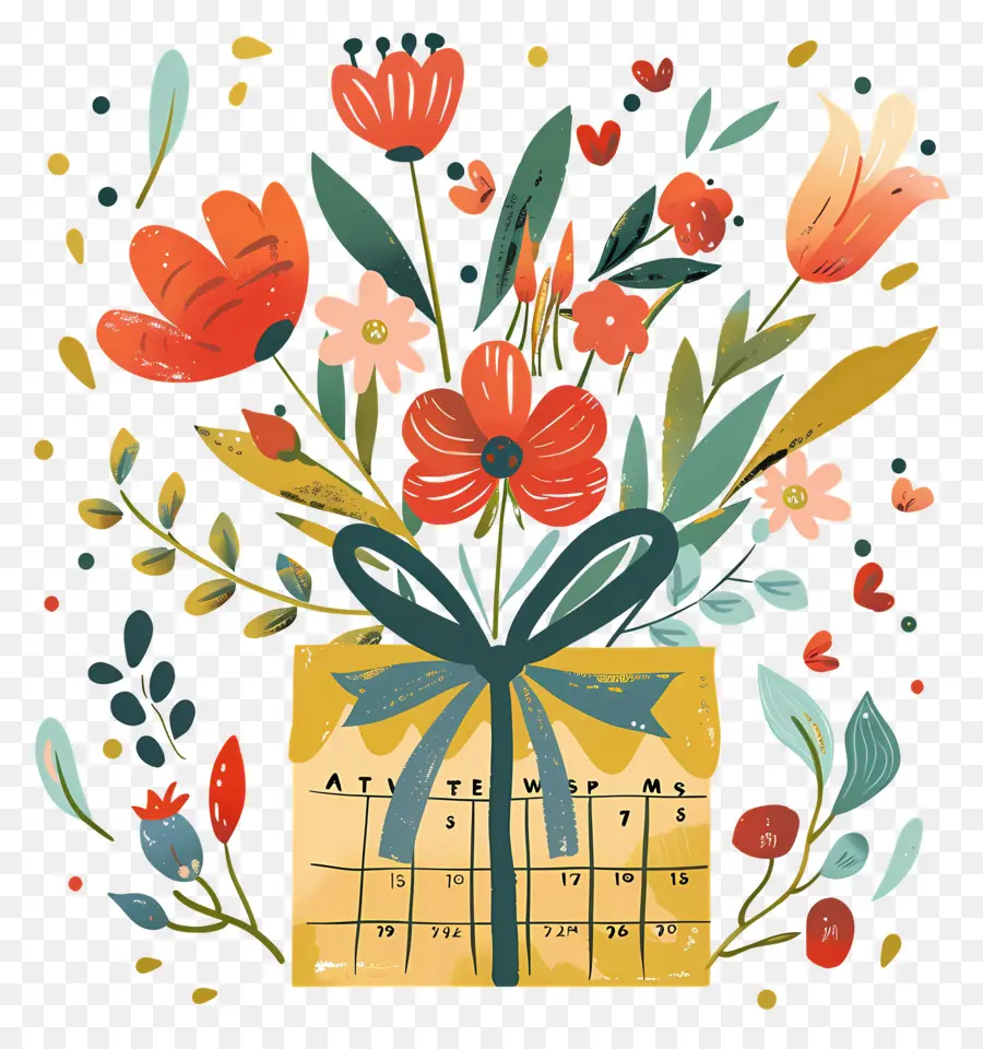 Presente，Bouquet Of Flowers PNG