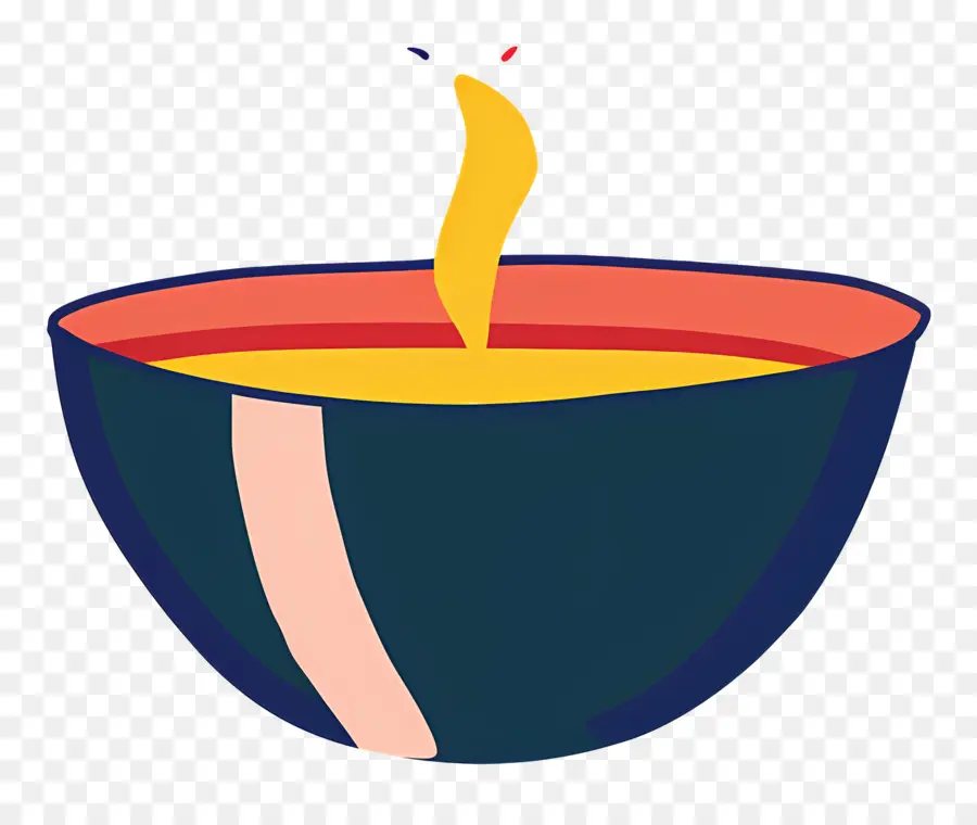 Soup Bowl，Amarelo Vela PNG