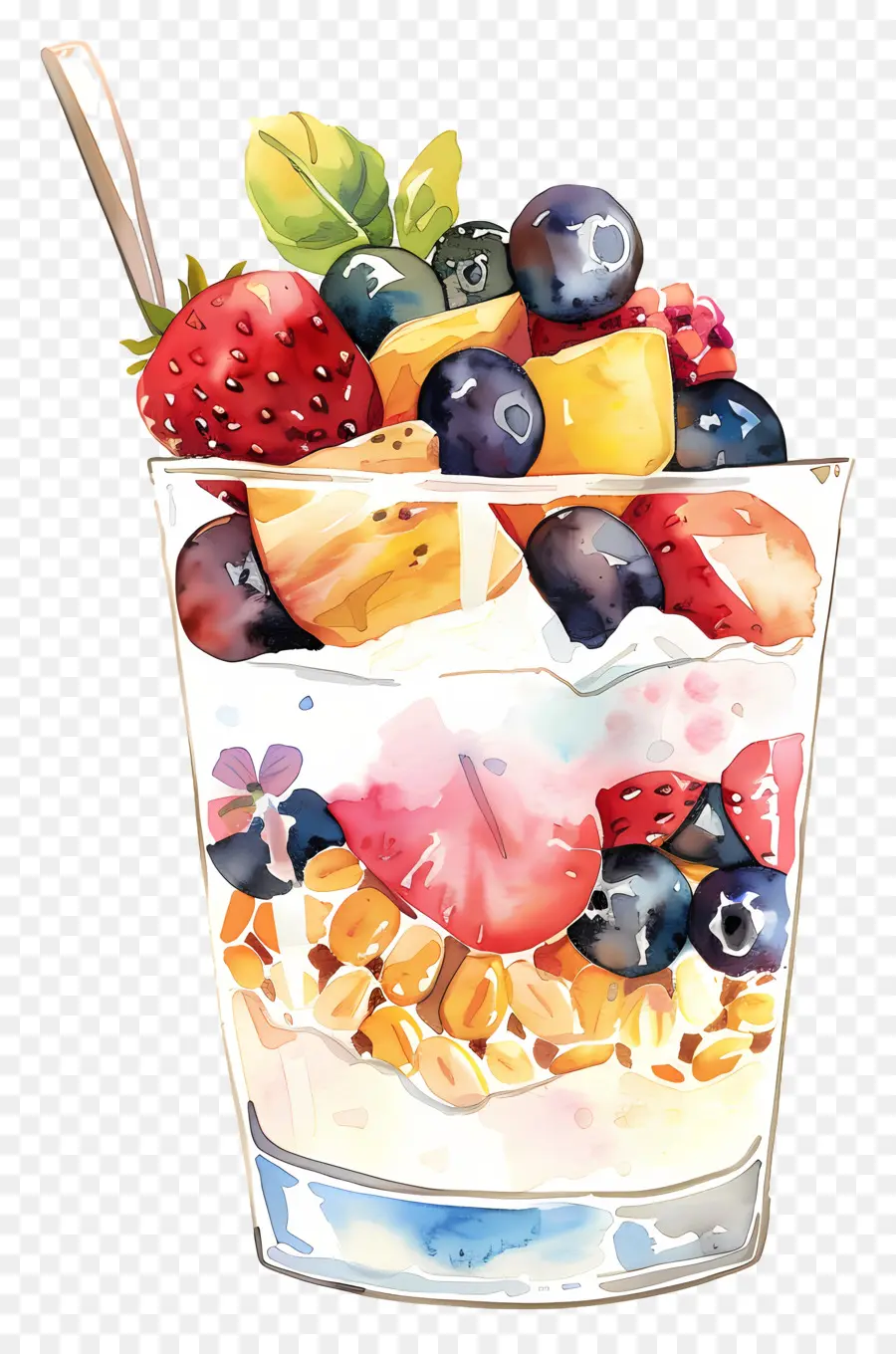 Parfait De Iogurte，Parfait De Frutas PNG