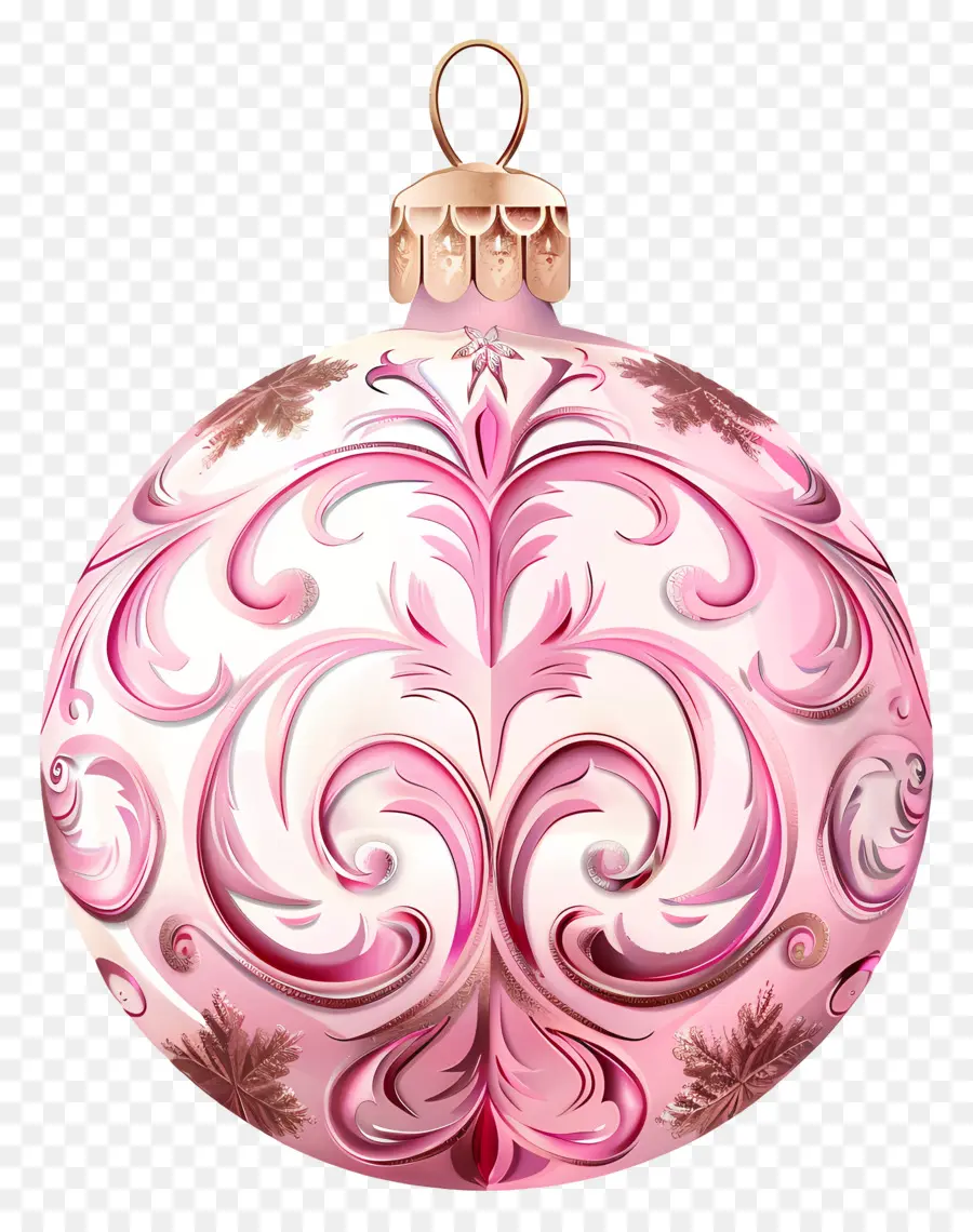 Enfeite De Natal Rosa，Ornamento PNG