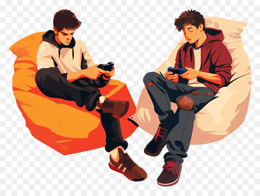 Jogar Videogame，Meninos Jogando Videogame PNG