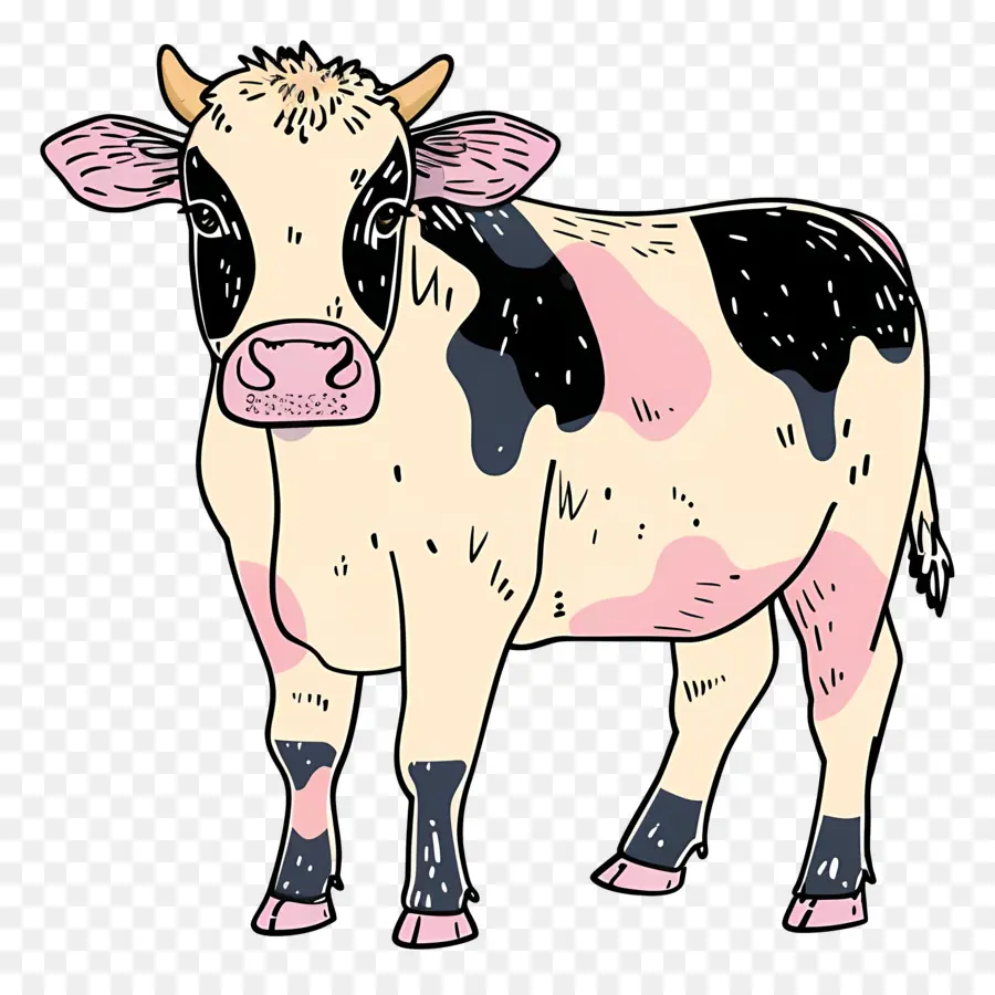 Cow，Pontos Negros PNG