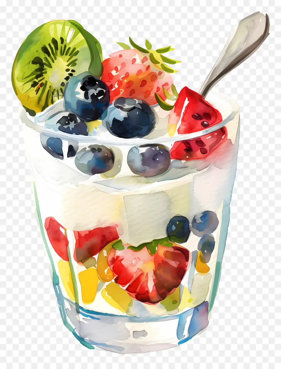 Parfait De Iogurte，Sobremesa De Frutas PNG