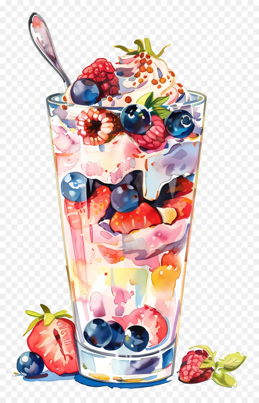 Parfait De Iogurte，Parfait De Frutas PNG