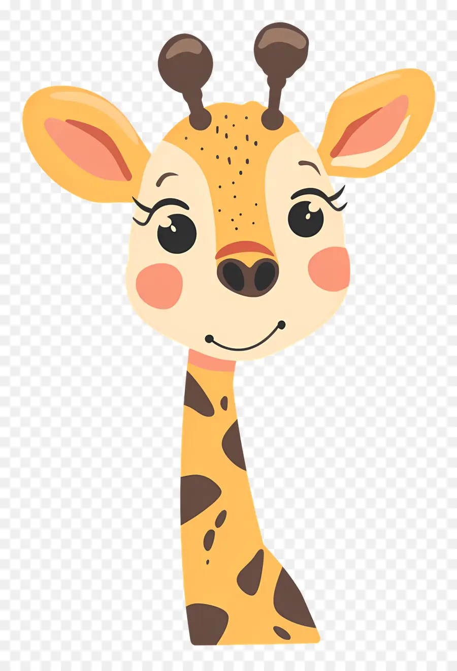 Cara Fofa De Girafa，Girafa PNG