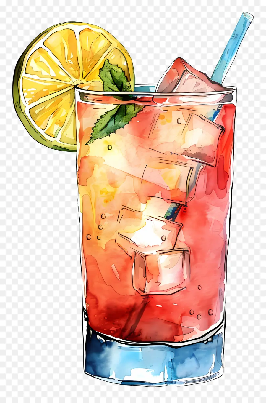 Cocktail，Bebida Refrescante PNG