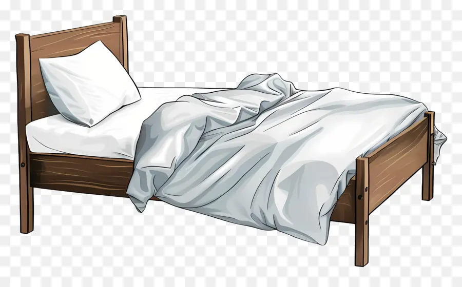 Cama De Solteiro，Cama PNG