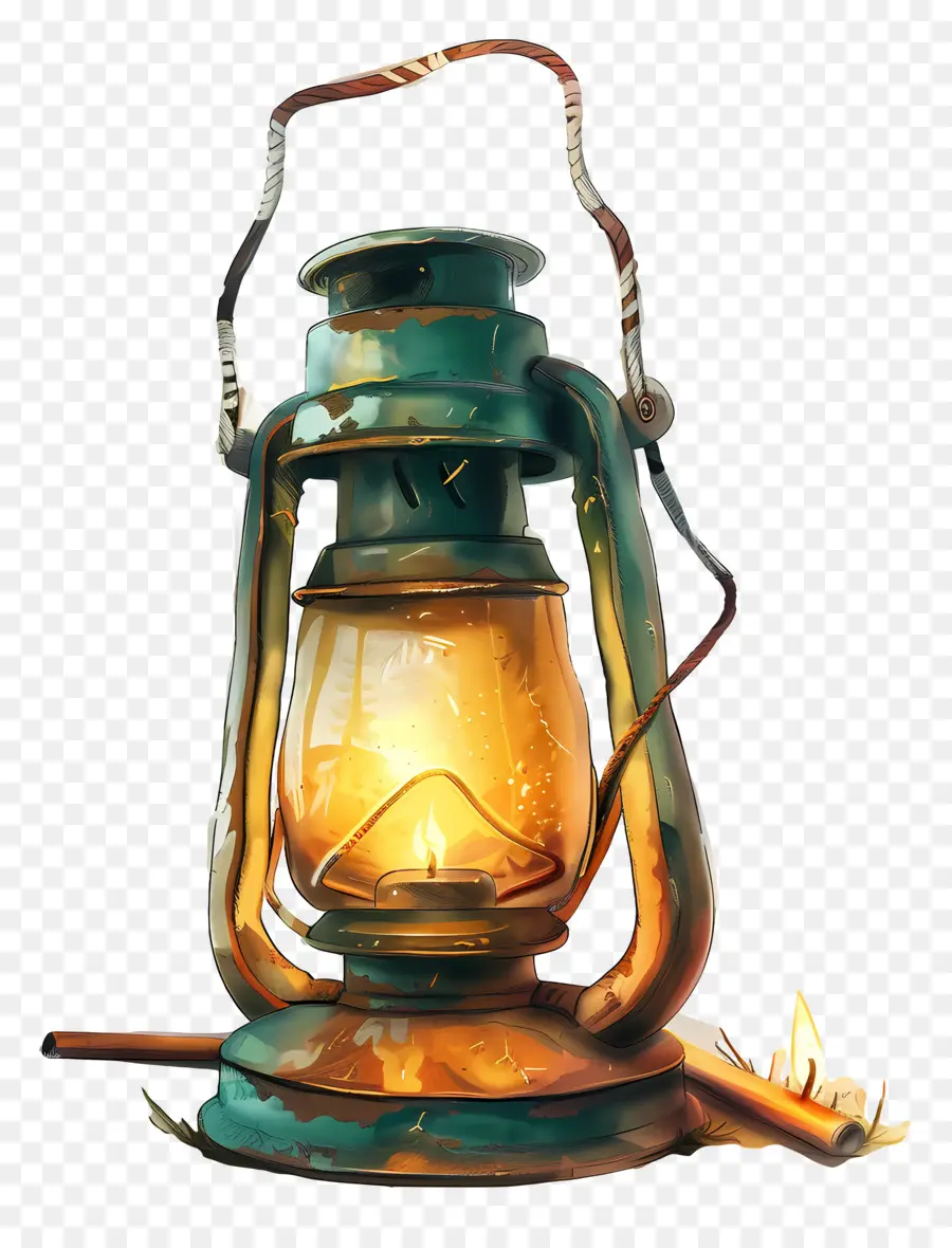 Lanterna Acampando，Vintage Lanterna PNG