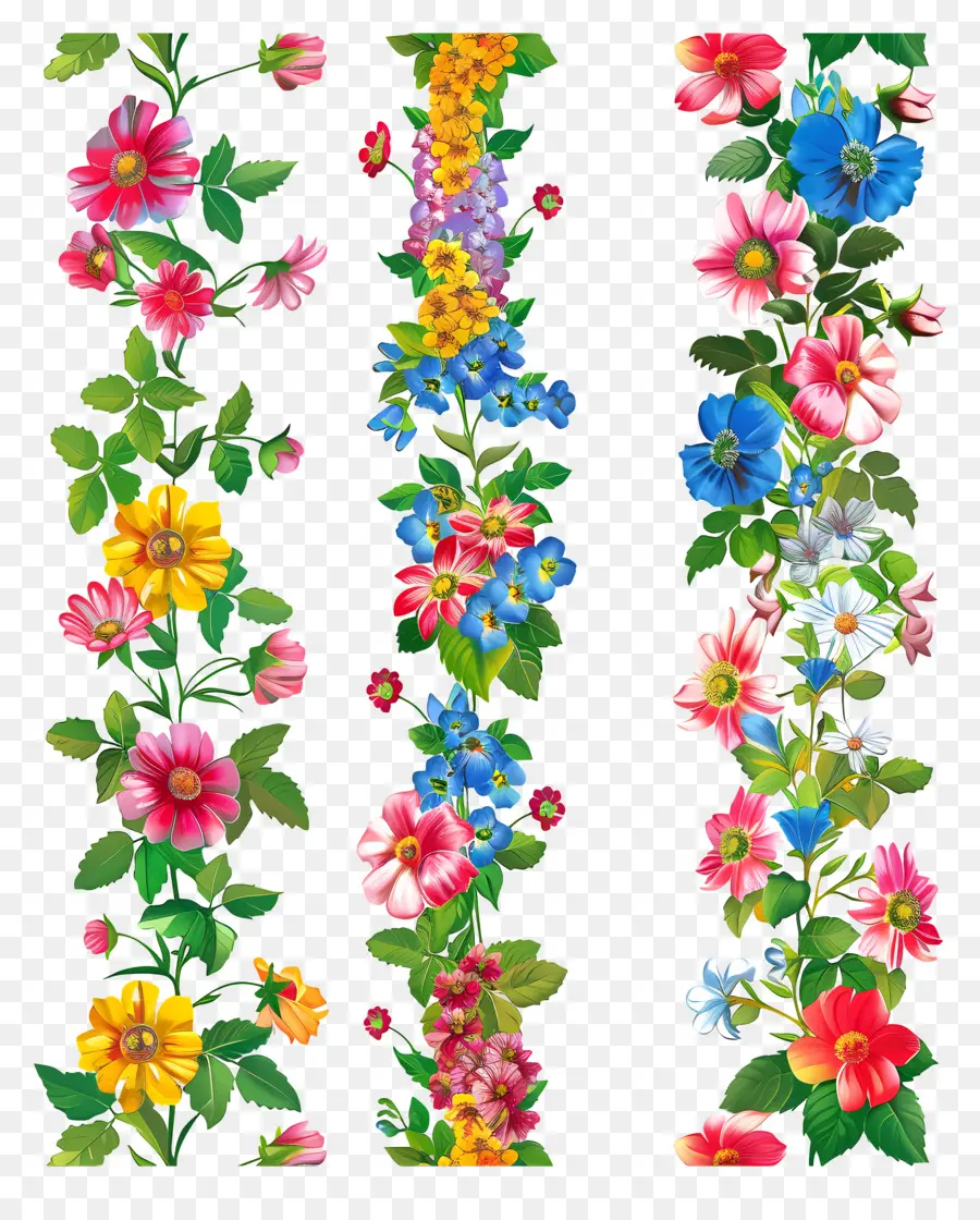 Correntes De Flores，Guirlandas De Flores PNG