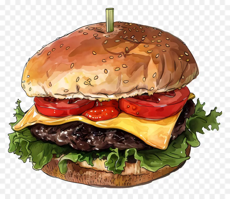 X Burger，Hambúrguer PNG