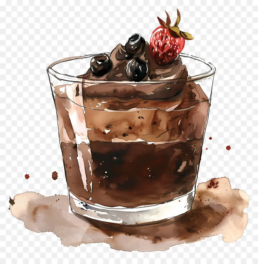 Mousse De Chocolate，Sobremesa De Chocolate PNG