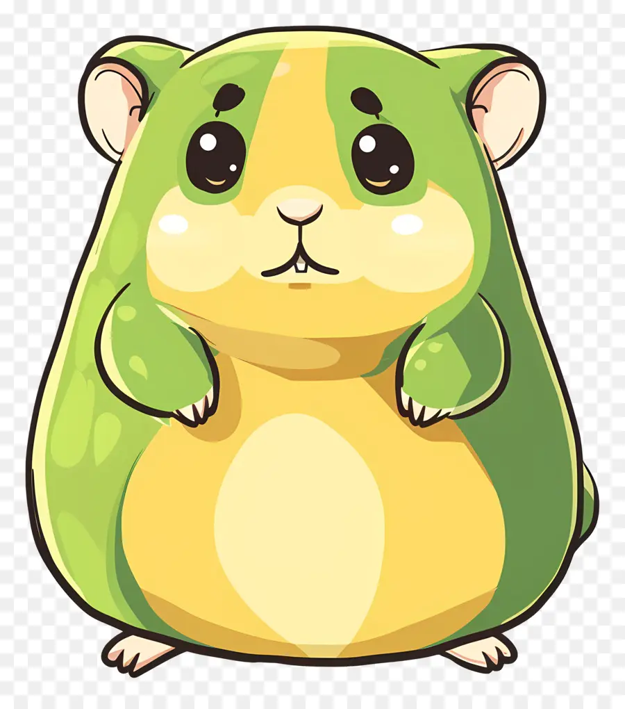 Hamster De Desenho Animado，Hamster Verde PNG