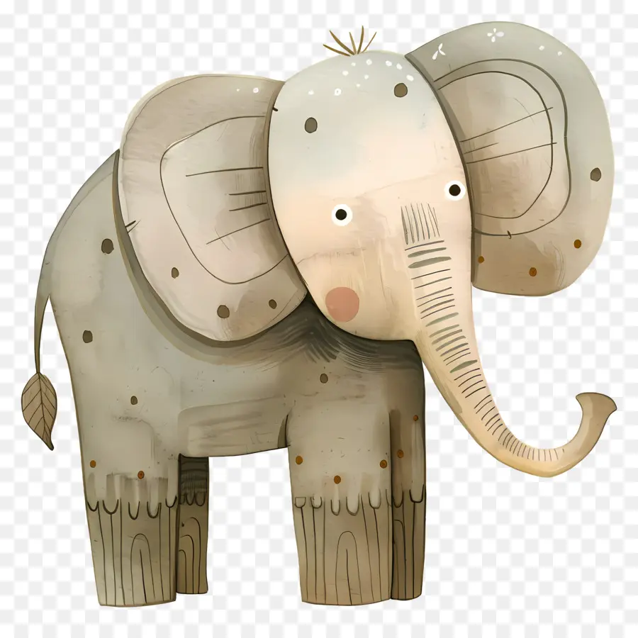 Cartoon Elefante，Elefante Ilustração PNG