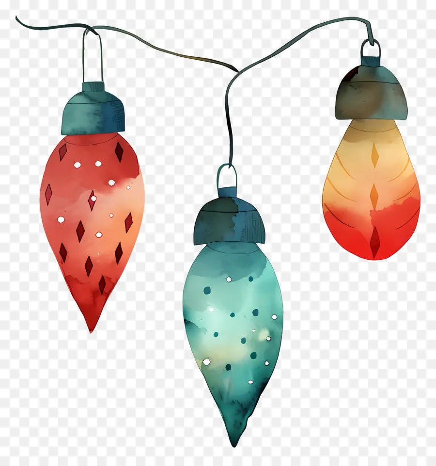 Luzes De Natal，Lâmpadas Multicoloridas PNG